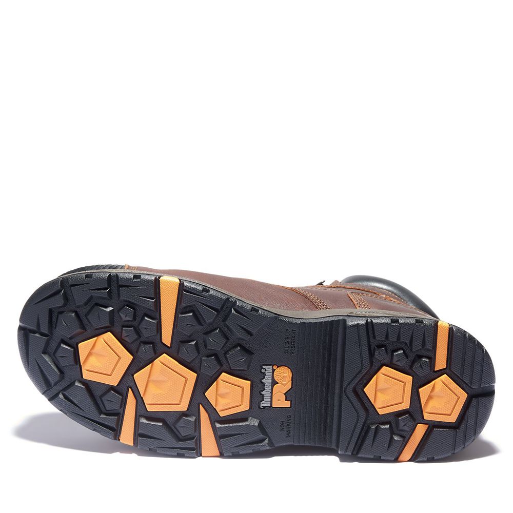 Bocanci De Muncă Timberland Barbati Maro/Negrii - Pro® Helix Hd 6\" Met Guard Comp Toe - Romania - HO